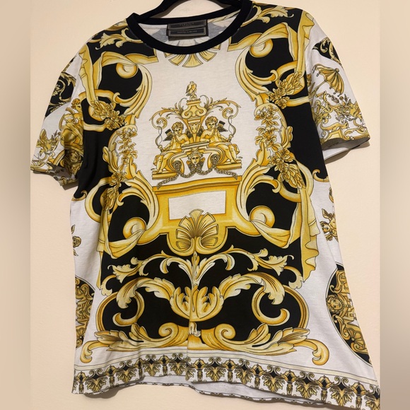 Versace Tribute Ss 92’ Baroque Print T Shirt Joggers Pants Set - Picture 8 of 16